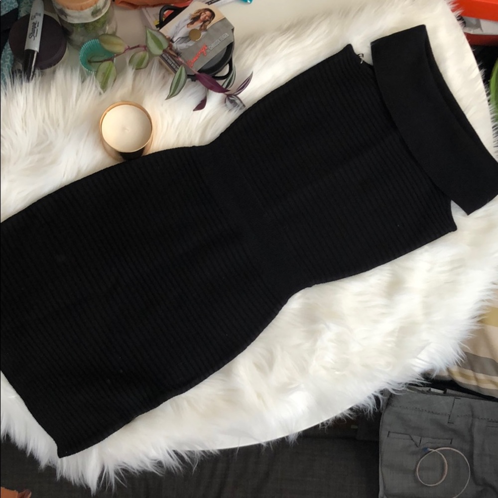 Plastic Island Bodycon Little Black Dress - NWT